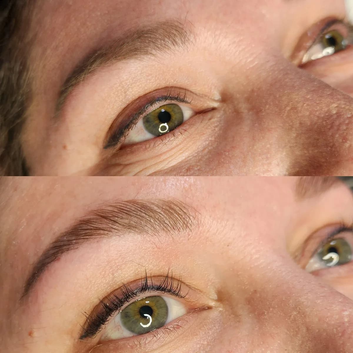 Brow lamination, shape & tint by Sam at Blade Boutique