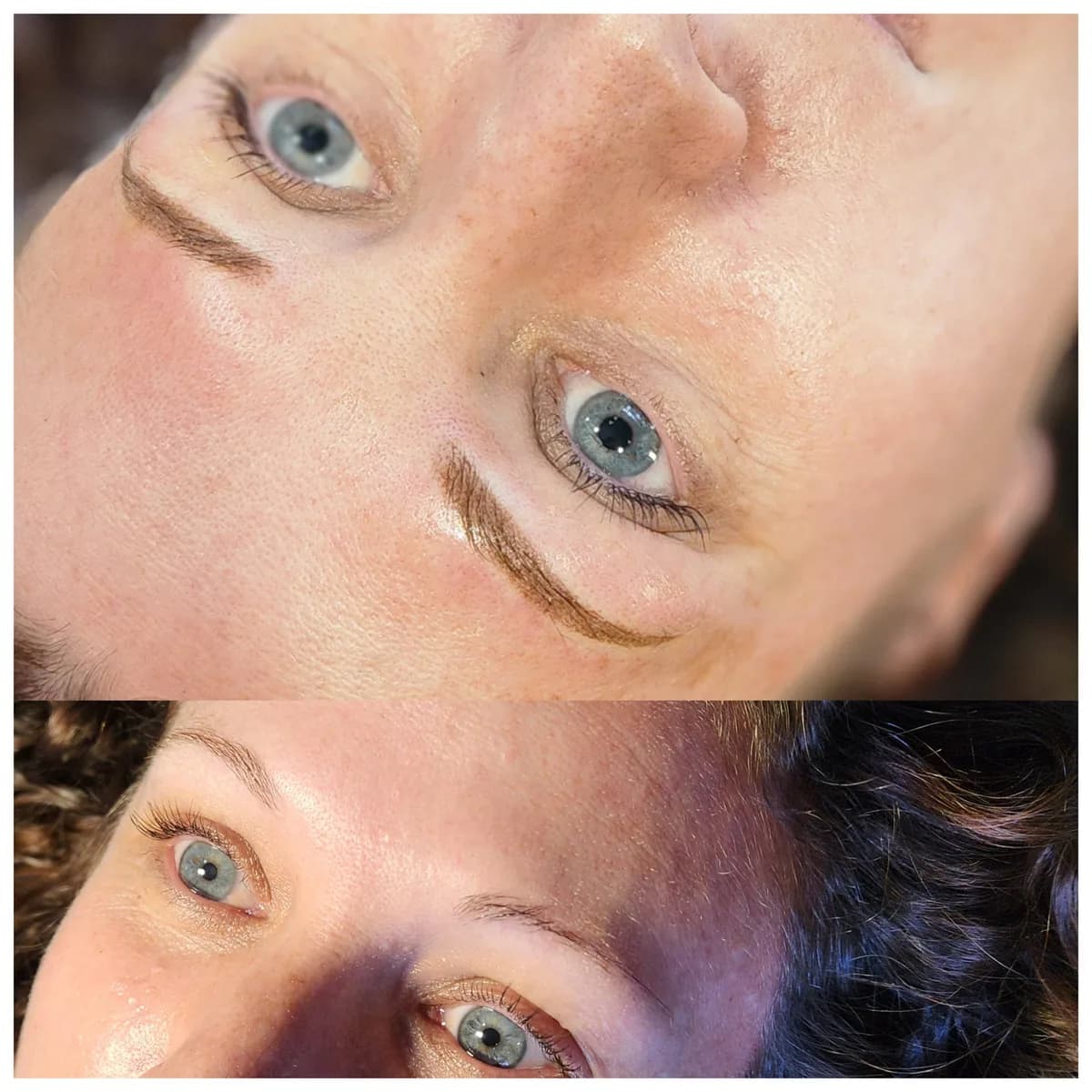 Before and after: Nano brows