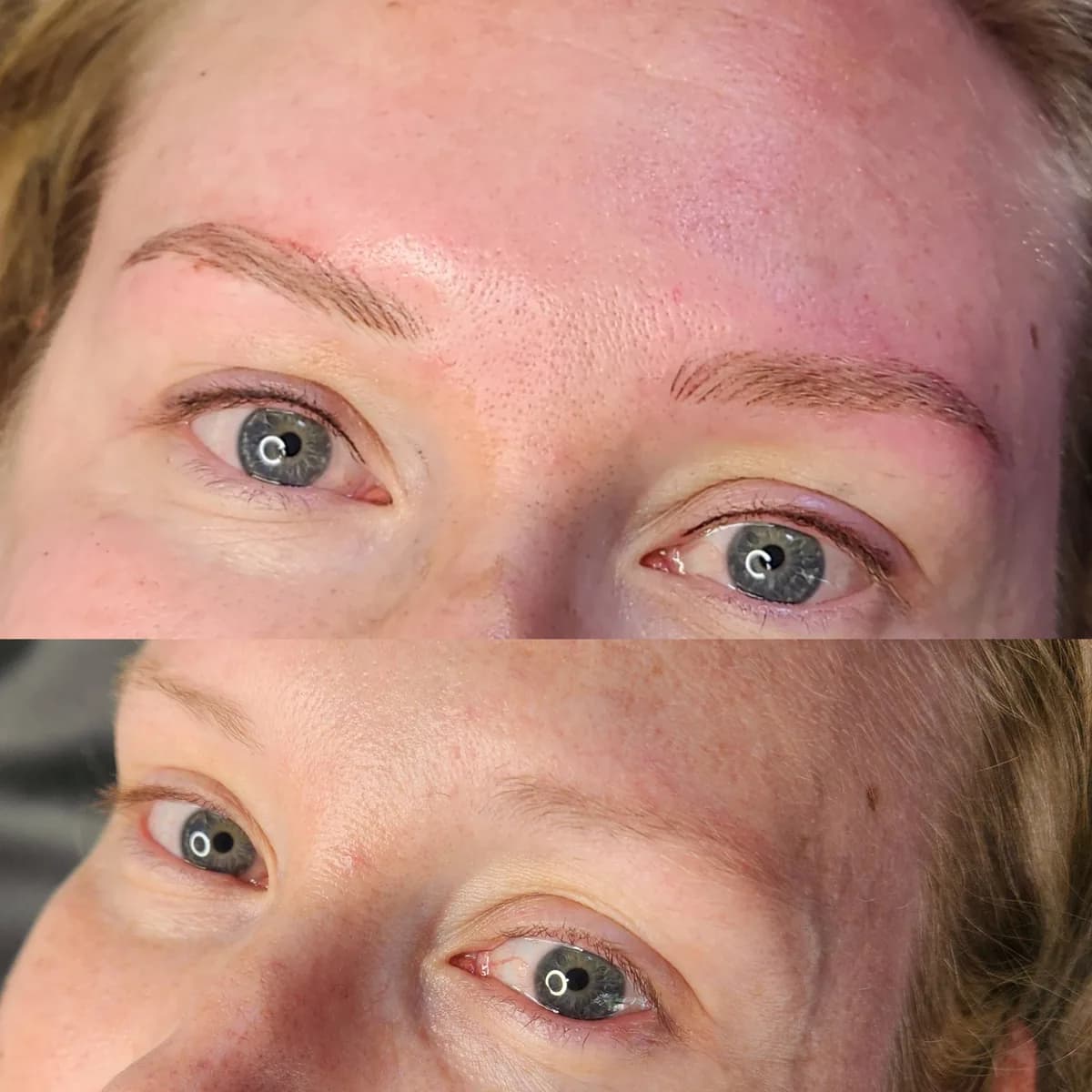 Before and after: Nano brows