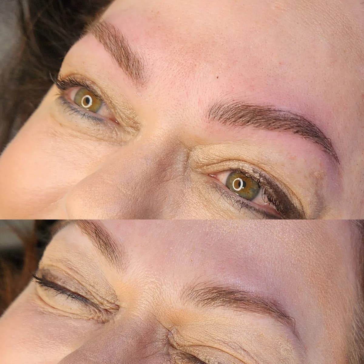 Before and after: Nano brows
