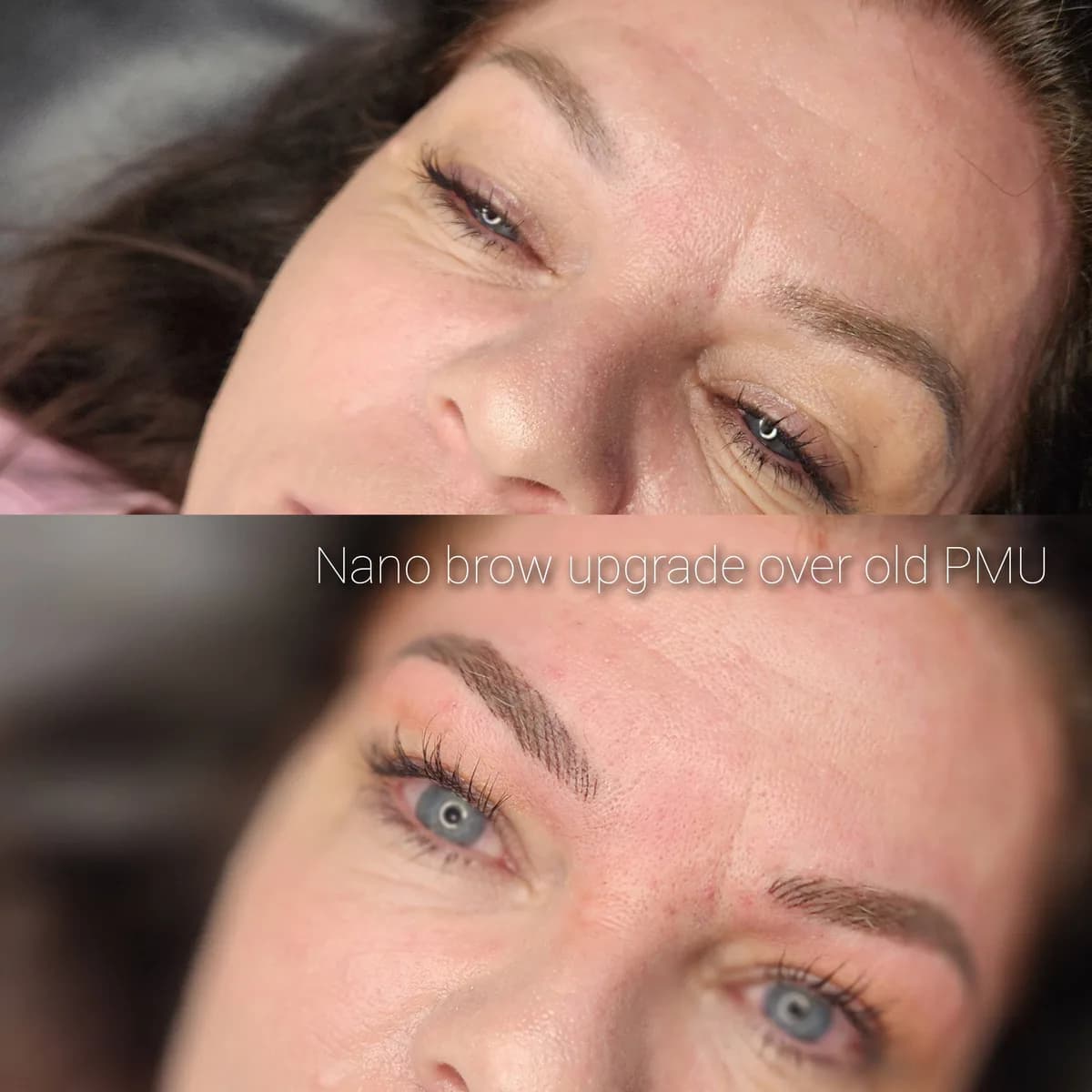Before and after: Nano brows
