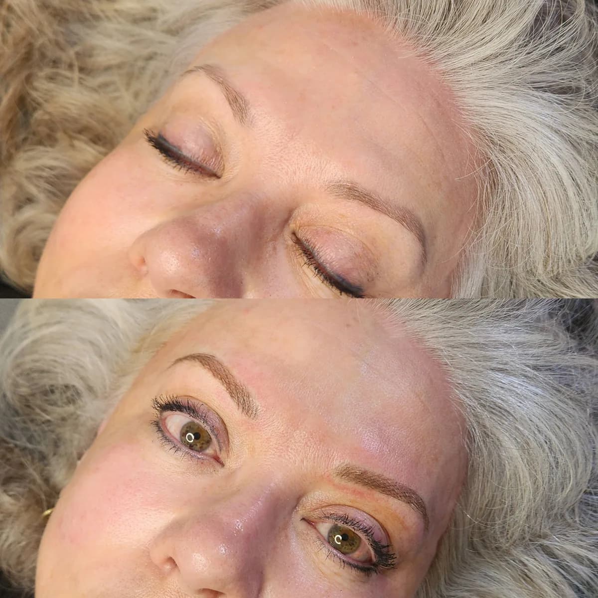 Before and after: Nano brows
